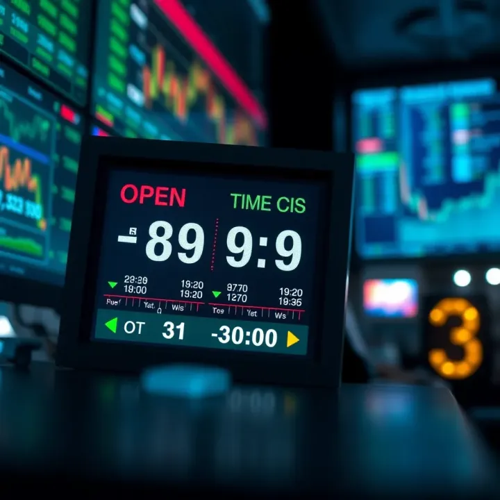 Forex Market Hours Aligned with West Africa Time for Nigerian Traders Forex trading clock showing market open and close times adjusted for West Africa Time
