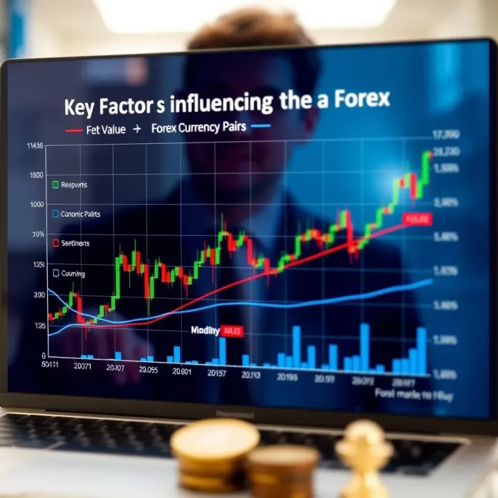 Key Factors Influencing the Value of Forex Currency Pairs Graph showing factors influencing forex pair values such as economic indicators and market sentiment