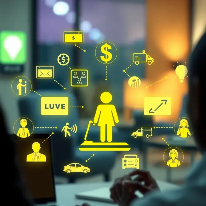 Illustration showing digital communication symbols highlighting trust issues in Nigerian online interactions