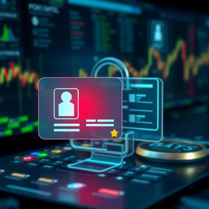 Illustration of secure data protection with encrypted personal identification elements