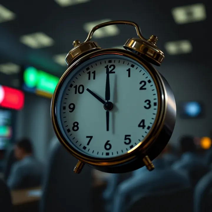 Clock displaying the overlap of US forex trading hours with Nigerian local time