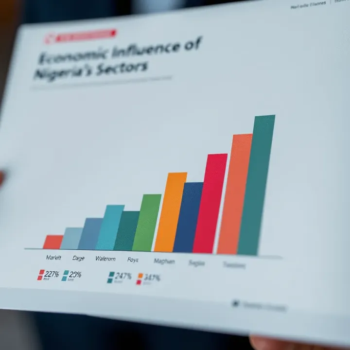 Graph illustrating the economic impact of different market sectors in Nigeria