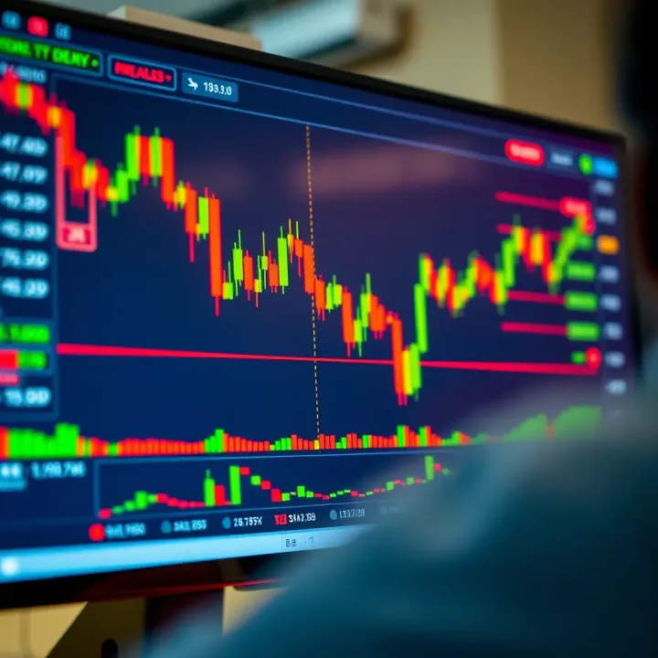 Chart displaying financial data with indicators on TradingView platform