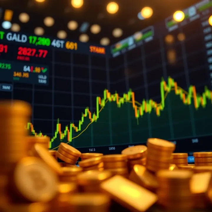 Chart depicting geopolitical events impact on gold market volatility